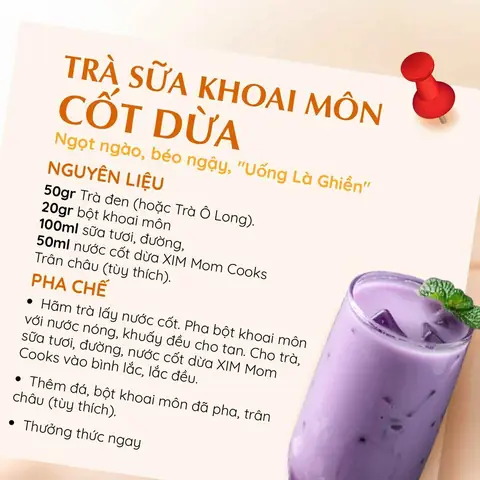 Công Thức Làm Trà Sữa Khoai Môn Kinh Doanh Chuẩn Vị: Hướng Dẫn Pha Chế Số Lượng Lớn, Nguyên Liệu & Bí Quyết Hút Khách