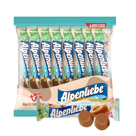 Kẹo Alpenliebe Hồng Trà Sữa: Giá Bao Nhiêu? Review Hương Vị, Các Kích Cỡ Gói & Nơi Mua Uy Tín