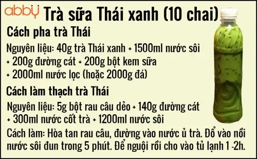 Cách Làm Trà Sữa Thái Xanh Thơm Béo Chuẩn Vị: 3 Công Thức Từ Cơ Bản Đến Kinh Doanh