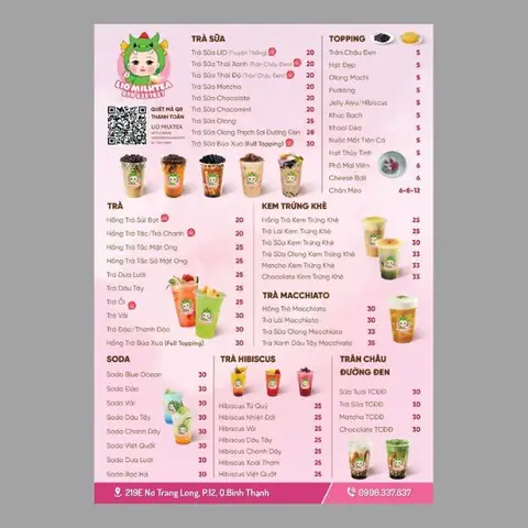 Tổng Hợp Mẫu Menu Trà Sữa Đẹp, Đơn Giản, Chuyên Nghiệp Cho Quán Mới Mở
