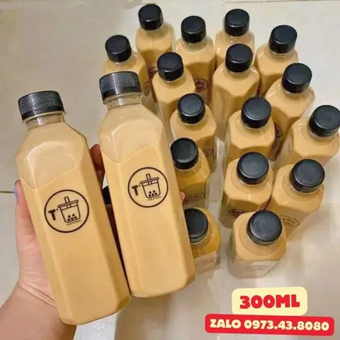 Mua Chai Nhựa Vuông Đựng Trà Sữa Sỉ Giá Tốt | Đa Dạng Dung Tích, Chuẩn Vsattp, In Logo Tùy Chỉnh