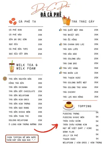 Menu Trà Sữa Đen Đá & Địa Chỉ Các Chi Nhánh Tp.hcm Mới Nhất 2026