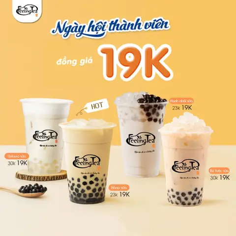 Trà Sữa Feeling Tea: Thực Đơn Giá Mới, Hệ Thống Cửa Hàng & Review Món Bán Chạy