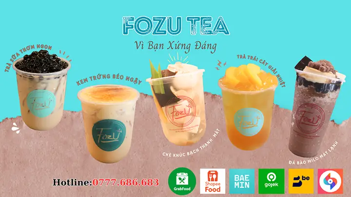 Menu, Giá, Địa Chỉ Chi Nhánh Trà Sữa Fozu (fozu Go) Tphcm & Cách Order Online