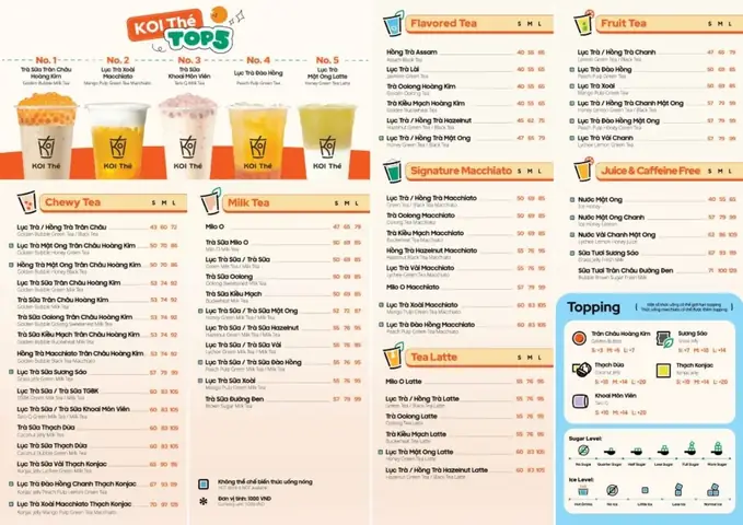 Địa Chỉ Trà Sữa Koi Thé Nha Trang: Menu Giá Mới, Giờ Mở Cửa & Cách Order Online