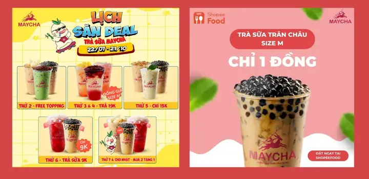 Menu Trà Sữa Maycha Mới Nhất: Danh Sách Món, Giá Cả & Cách Đặt Hàng Online