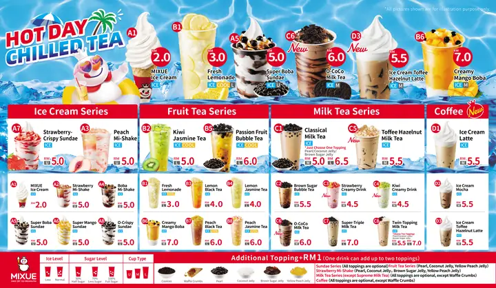 Menu Mixue Mới Nhất 2026: Bảng Giá Chi Tiết, Full Danh Mục & Top Món Bán Chạy
