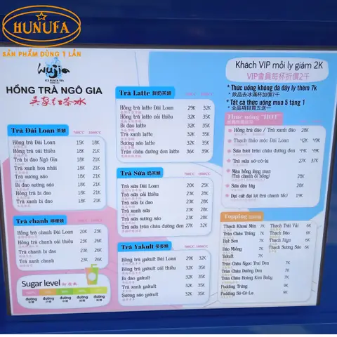 Menu Hồng Trà Ngô Gia Mới Nhất: Giá Cả, Top Best Seller & Cách Đặt Hàng 2026