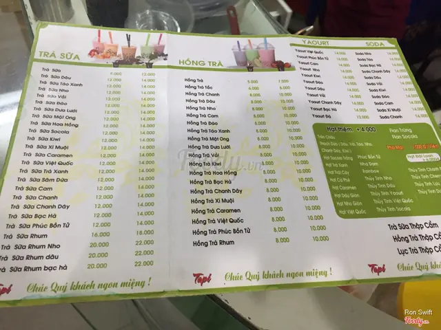 Trà Sữa Roy Vĩnh Long: Địa Chỉ, Menu Giá, Review & Số Điện Thoại Đặt Hàng Nhanh