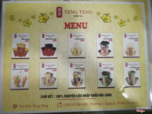 Review Trà Sữa Teng Teng: Menu, Giá, Địa Chỉ Chi Nhánh & Ưu Đãi Mới Nhất