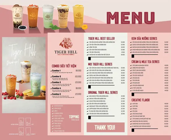 Review Trà Sữa Tiger Hill: Menu Giá, Địa Chỉ Chi Nhánh Hà Nội & Cách Đặt Online Ưu Đãi