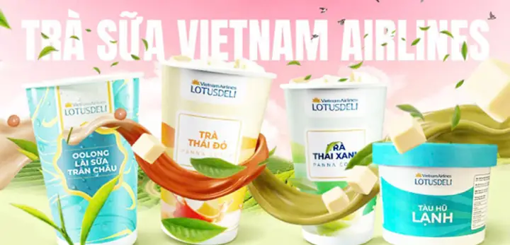 Cách Mua & Đặt Trước Trà Sữa Vietnam Airlines (lotusdeli): Menu, Giá, Review & Địa Chỉ Mua Ngoại Hàng
