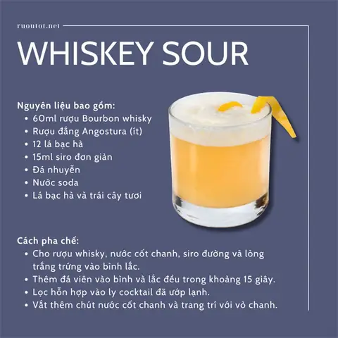 Tổng Hợp Các Loại Cocktail Từ Whisky Kinh Điển Và Cách Pha Chuẩn Vị Tại Nhà