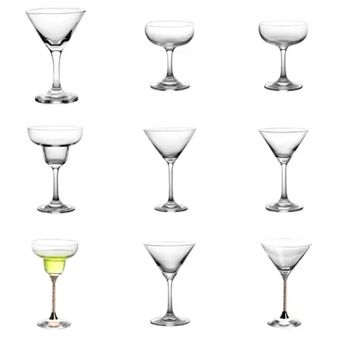 Tổng Hợp 21+ Loại Ly Cocktail Phổ Biến: Tên Gọi, Công Dụng & Cách Chọn Ly Chuẩn Cho Từng Đồ Uống