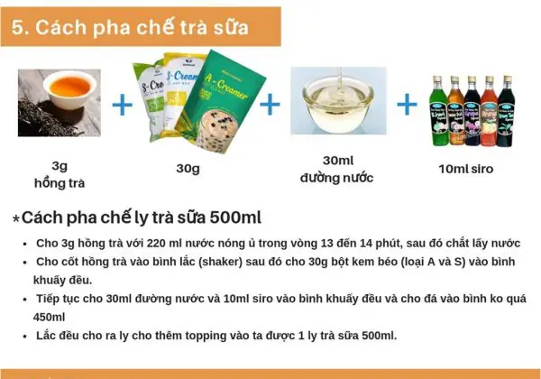 Hướng Dẫn Cách Pha Bột Béo Làm Trà Sữa Chuẩn Vị: Tỷ Lệ, Công Thức & Mẹo Không Vón Cục