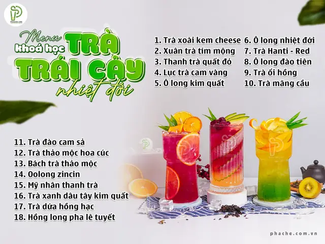 Cách Pha Chế Trà Trái Cây Tại Nhà Ngon, Không Đắng – Tổng Hợp Công Thức Thanh Mát
