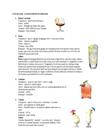 Cocktail Categories Explained: The Major Cocktail Families Every Home Bartender Should Know