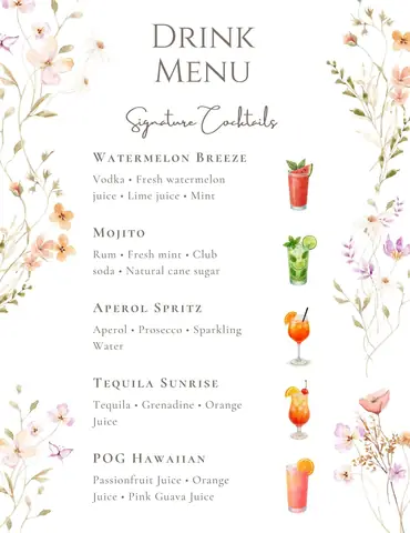 Cách Xây Dựng Menu Cocktail Hoàn Hảo: Quy Trình, Phân Loại, Công Thức & Mẹo Thiết Kế Chuyên Nghiệp