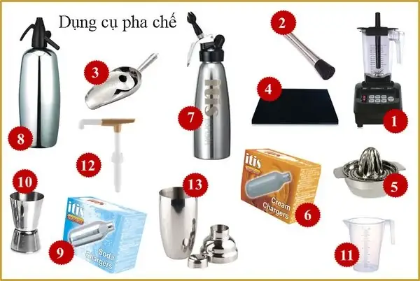 Checklist Dụng Cụ Pha Chế Quầy Bar A-z: Danh Sách Chi Tiết Theo Chức Năng Cho Người Mới Bắt Đầu