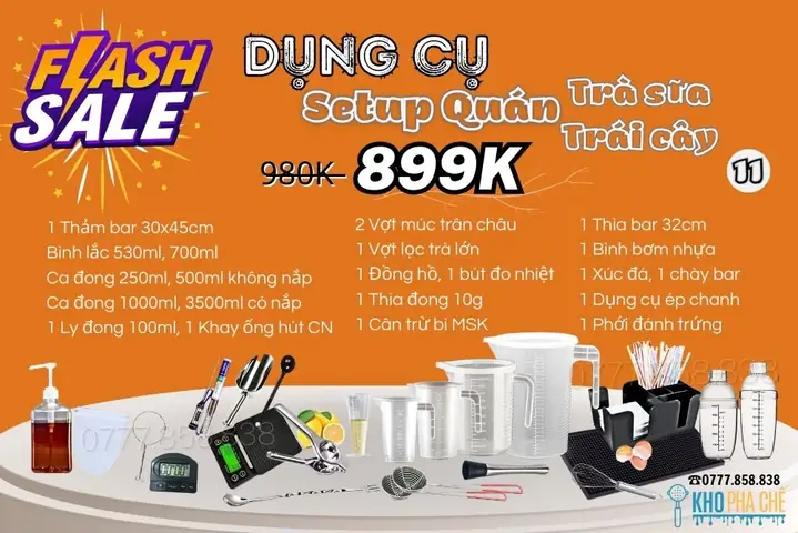 Dụng Cụ Pha Chế Trà Sữa Hà Nội: Mua Ở Đâu Uy Tín & Cần Chuẩn Bị Những Gì?