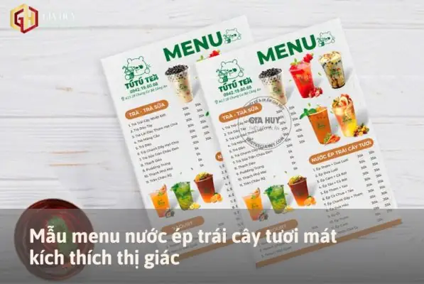 Tổng Hợp 100+ Công Thức & Mẫu Menu Nước Ép Trái Cây Mix Đẹp, Chuẩn Vị Cho Gia Đình & Kinh Doanh