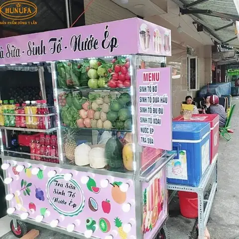 Hướng Dẫn Mở Quán Nước Ép Trái Cây Vỉa Hè Sinh Lời: Quy Trình, Vốn & Kinh Nghiệm Thực Chiến