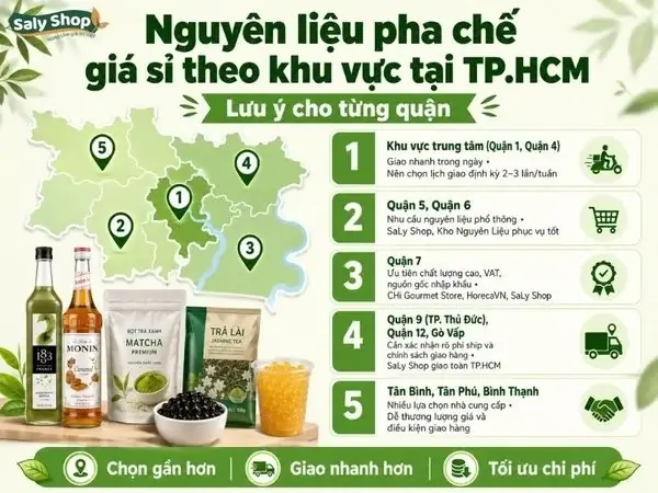 Tổng Hợp Top 10+ Kho Nguyên Liệu Pha Chế Giá Sỉ Tp.hcm Uy Tín, Giá Tốt Nhất Hiện Nay