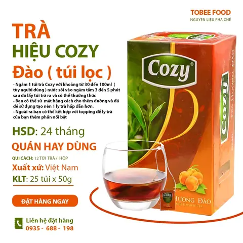 Hướng Dẫn Cách Pha Trà Sữa Đào Túi Lọc Cozy Chuẩn Vị Quán Tại Nhà Đơn Giản Hướng Dẫn Cách Pha Trà Sữa Đào Túi Lọc Cozy Chuẩn Vị Quán Tại Nhà Đơn Giản