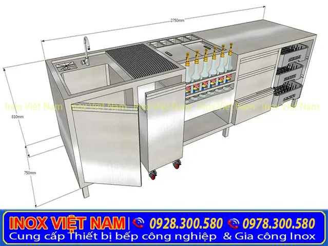 Quầy Bar Pha Chế Inox: Mẫu Đẹp, Giá Tham Khảo Và Cách Chọn Cho Quán