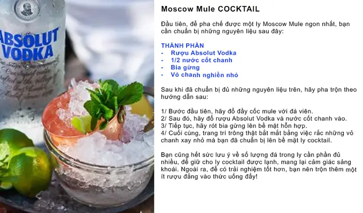 Cách Pha Chế Rượu Vodka Tại Nhà: 10+ Công Thức Cocktail Đơn Giản, Dễ Làm