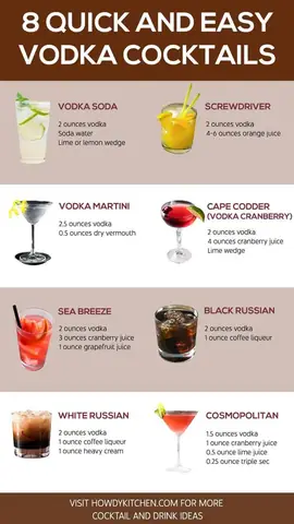 15 Simple Vodka Cocktails To Make At Home In Minutes