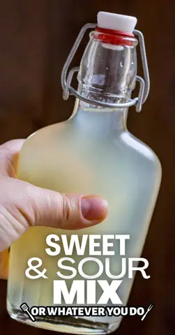 How To Make Homemade Sour Mix (sweet And Sour Mix Recipe For Cocktails)