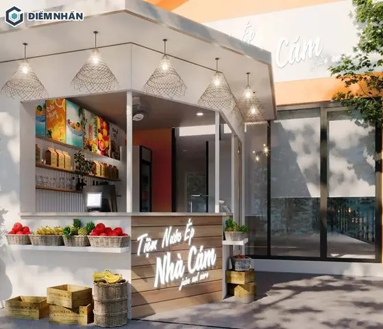 Top 20+ Mẫu Thiết Kế Quán Nước Ép Trái Cây Đẹp, Chuẩn Phong Cách & Nguyên Tắc Bố Trí Không Gian 2024