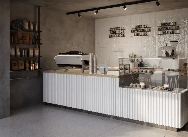 Tổng Hợp Mẫu Thiết Kế Quầy Pha Chế Đẹp Cho Quán Cafe & Cách Bố Trí Hiệu Quả