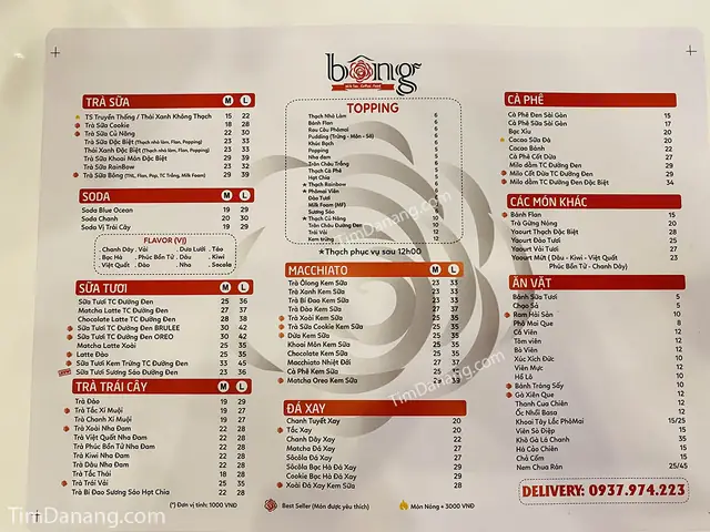 Review Trà Sữa Bông Food & Drink 2/9 Đà Nẵng: Địa Chỉ, Menu, Giá & Đánh Giá Chi Tiết