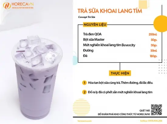 Cách Làm Trà Sữa Khoai Lang Tím Heekcaa Chuẩn Vị Quán: Công Thức, Nguyên Liệu & Review Chi Tiết