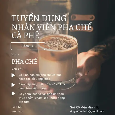 Tuyển Dụng Pha Chế/barista Mới Nhất: Danh Sách Việc Làm Cập Nhật Theo Khu Vực Và Nền Tảng