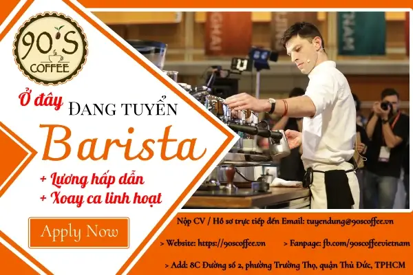 Tuyển Dụng Pha Chế / Barista Mới Nhất Tháng 8/2026: 1000+ Việc Làm Hà Nội, Tp.hcm, Toàn Quốc Lương Cao, Phúc Lợi Tốt
