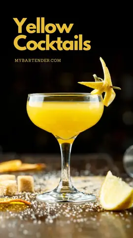 Yellow Cocktail: Công Thức Classic Chuẩn Difford (1:1:1:1) & Top Đồ Uống Màu Vàng Hot Trend